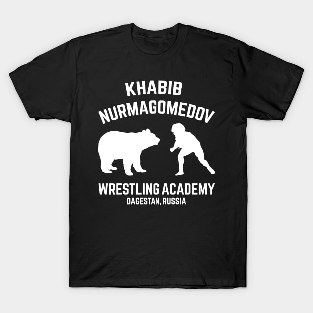 Khabib Nurmagomedov Wrestling Academy Bear T-Shirt by MMAMerch